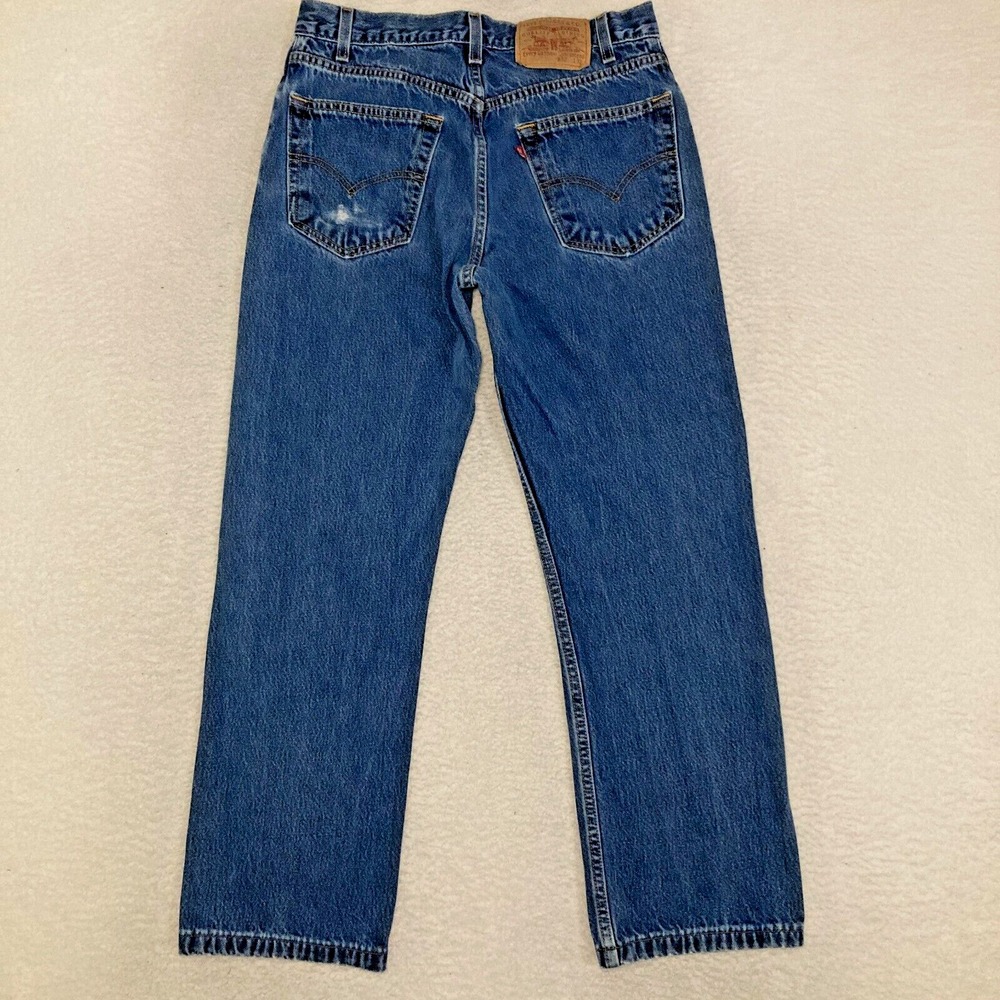 Vtg Levis Jeans Mens Size 32x32 (Fits 31x29) Medium Wash Denim Straight Fit Pant